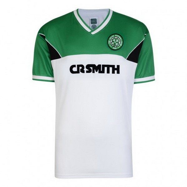 Tailandia Camiseta Celtic 2ª Kit Retro 1985 1986 Verde Blanco